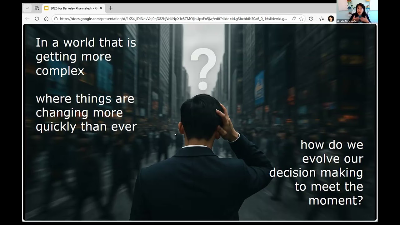 Speaker Series: Making Executive Decisions with Confidence by Michelle Florendo