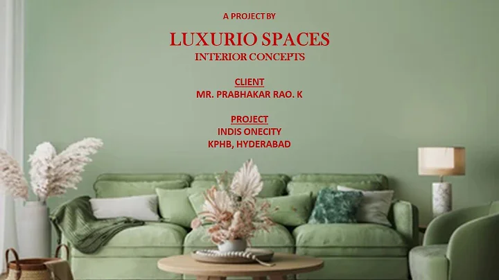 Luxurio Spaces Interior Concepts I 3BHK Interior P...