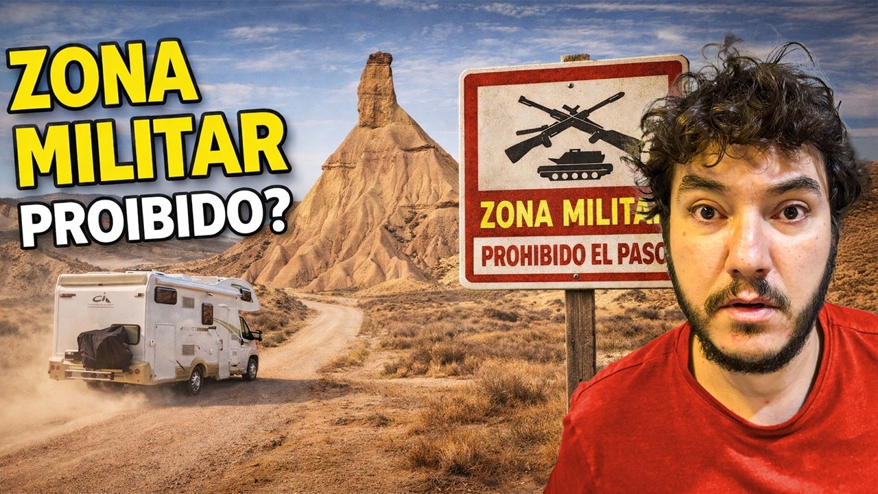 FOMOS PARAR NA ZONA DE TESTES MILITARES DA ESPANHA (de Motorhome)