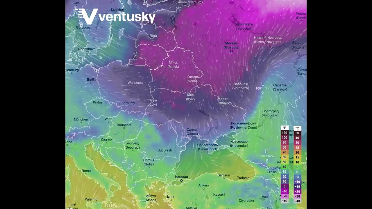 Eastern Europe is set to experience the strongest cold of winter, especially Ukraine and Belarus