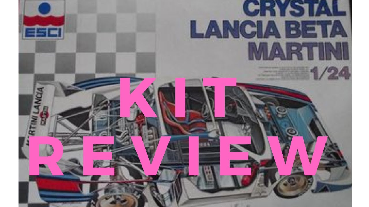 Lancia beta Montecarlo martini 1:24 esci kit review eng - YouTube