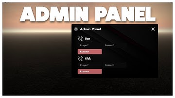 Roblox Admin Panel System Tutorial