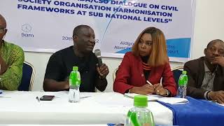 CSO session on regulatory environment led by Dr Mina Ogbanga