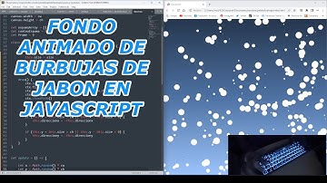 Fondo ANIMADO de BURBUJA de jabon en JAVASCRIPT COMO hacer SISTEMA de PARTICULAS - ASMR Programming