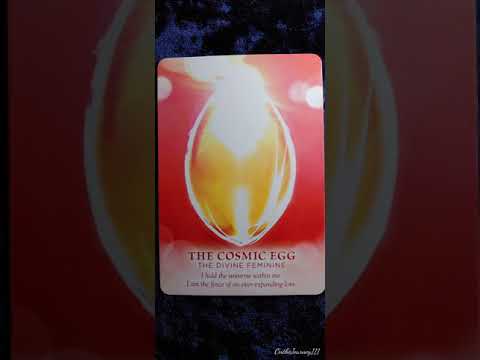 Cosmic Egg ♀️ The Divine Feminine ♀️ Divine Feminine Oracle card meaning
