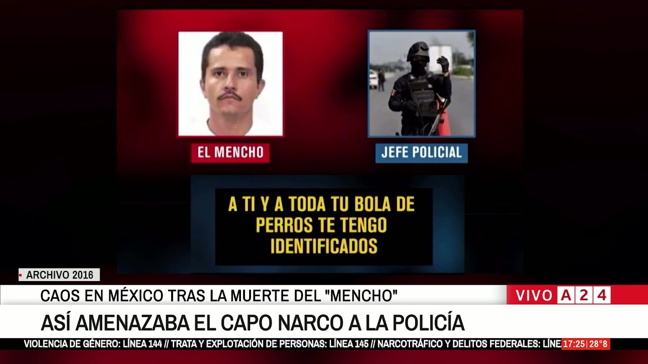 👉  CAOS EN MÉXICO TRAS LA MUERTE DEL CAPO NARCO: ASÍ AMENAZABA A LA POLICÍA
