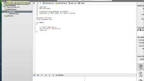 Running your First Program in Xcode