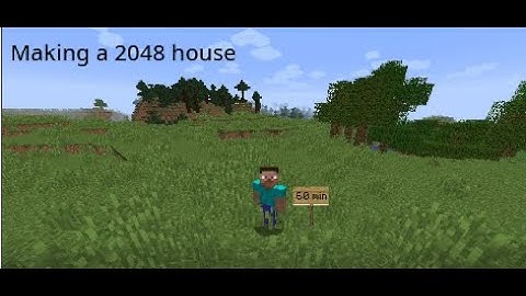 Making 2048 Tile House 1 Hour