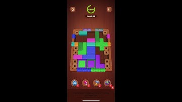 Wood Block Jam Level 64 Gameplay | Tricky Wooden Puzzle Challenge | Block Puzzle Walkthrough