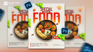 "Create a Stunning Fast Food Poster in Photoshop | Beginner to Pro" #photoshop