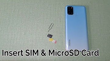 Realme 7i : Insert SIM & MicroSD Card