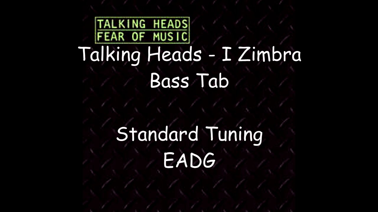 Talking Heads I Zimbra (Bass Cover with Tabs) YouTube