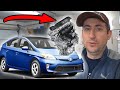 Замена двигателя на Toyota Prius 2015 после гидроудара