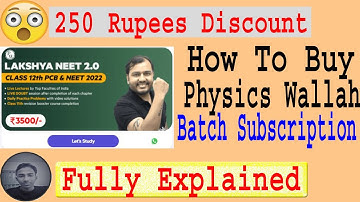 Physics Wallah Batch Purchase Kaise Kare /How To Buy PW Subscription |Buy PW Batches Use Coupon Code