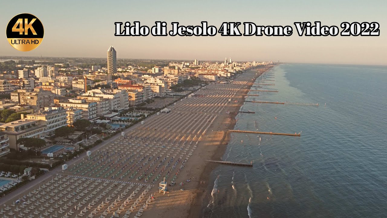 Lido di Jesolo Venice Italy 4K Drone Video 2022 YouTube