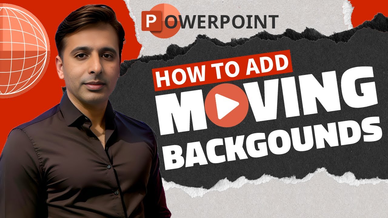 Moving Background in Microsoft PowerPoint Presentation - YouTube