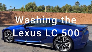 Lexus LC 500 best wash techniques at self service car wash