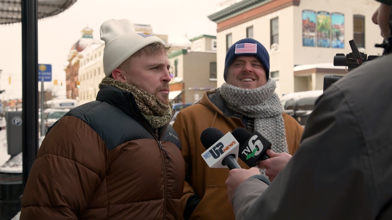 British TikTokers Josh & Jase make it to Upper Peninsula on COLDEST day of winter