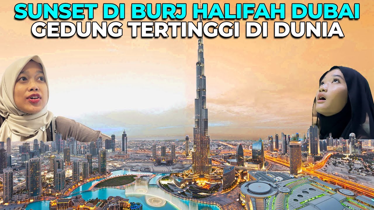 ВИД НА ЗАКАТ С САМОГО ВЫСОКОГО ЗДАНИЯ В МИРЕ «БУРДЖ-ХАЛИФА» ДУБАЙ..!!