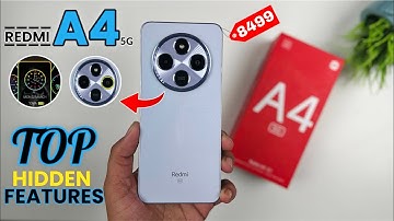 Redmi A4 5G Top 20++ Hidden Features | Redmi A4 5G Tips & Tricks | Redmi A4