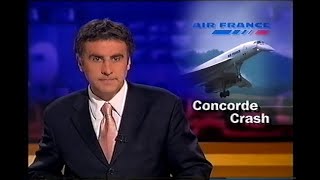 ITV Nightly News - 25th Of July 2000 - Concorde Crash