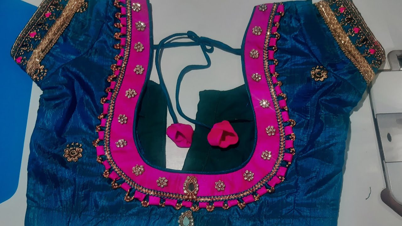 New model blouse cutting and stitching patch work designs very ...