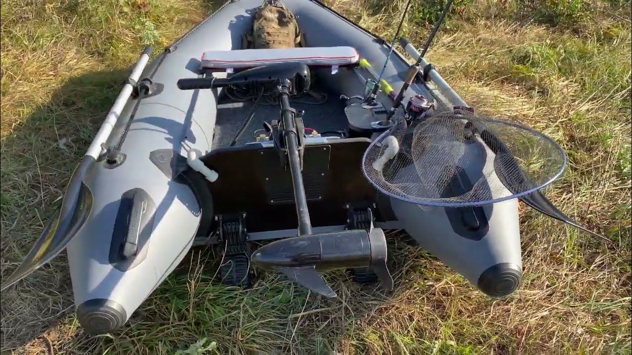 ПВХ лодка Kolibri КМ-245 с электромотором Fisher 26.Первый выезд на ...