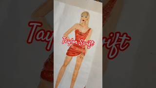 Taylor Swift in red ✨💖 #taylorswift #illustration #celebrityfashion #sketch #tending #fashiontrends