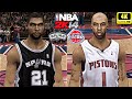 NBA 2K14 PC UBR 4K60 Spurs Vs Pistons 2005