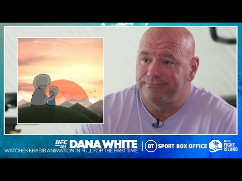 Dana White watches Khabib x Father animation for the first time, pays respect to Abdulmanap