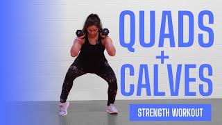 Quads & Calves Strength Workout | Lower Body | Muscle Toning