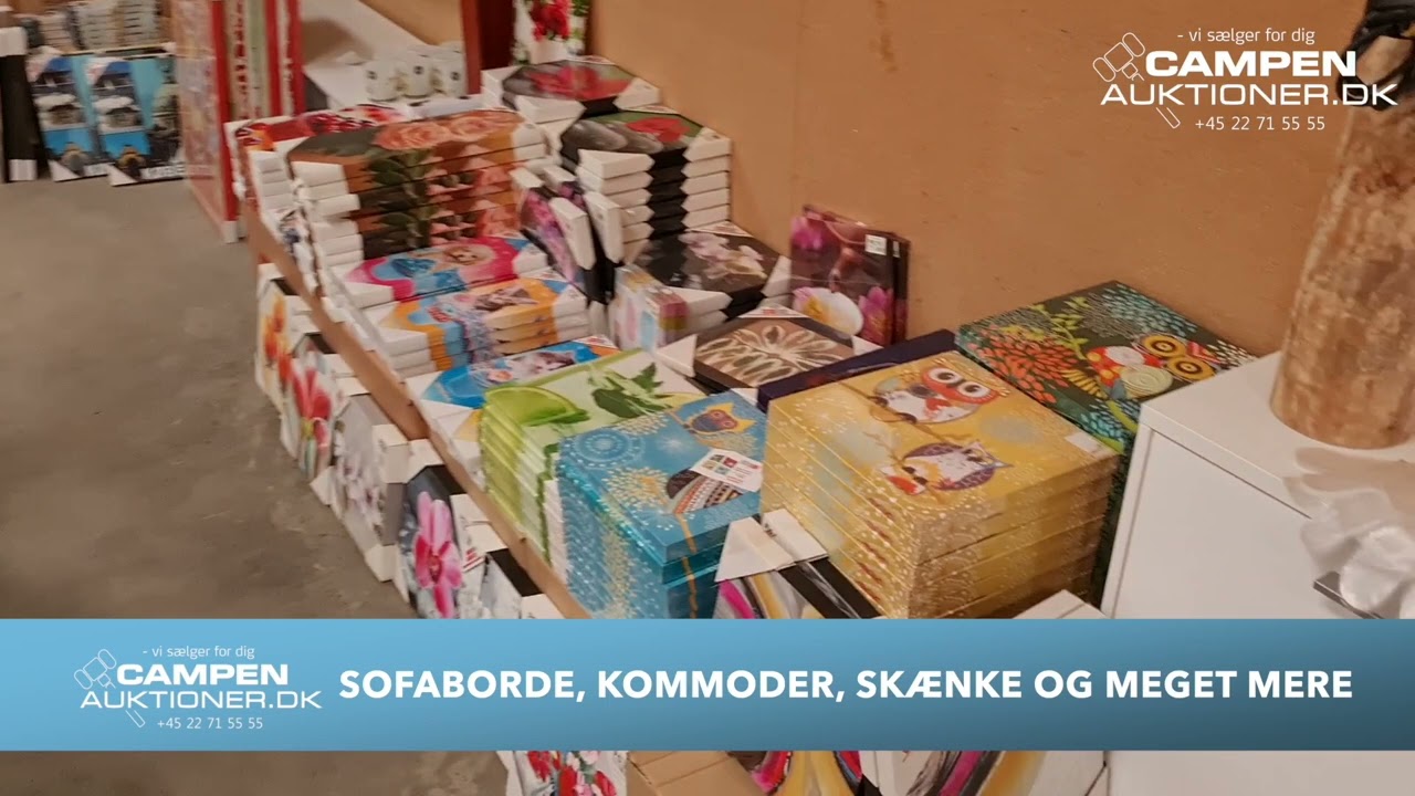 Møbelauktion hos outlet i Oddense