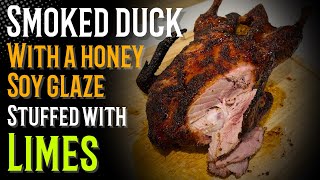 How to smoke a duck in a honey soy glaze - easy and delicious