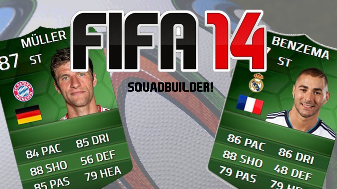 FIFA 14 Hybrid Squadbuilder w/ iMOTM Muller & Benzema