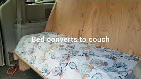 Bed - couch minivan build - Wathier bed