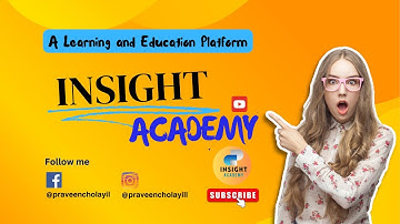 Welcome to Insight Academy ! A Learning and Education Platform.