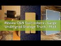 Review C&amp;N Footlockers - Large Undergrad Storage Trunk - Made in the USA - Only STEEL Footlocker on