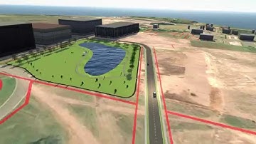 Autodesk Infraworks Flythrough - Hobsonville Point, Auckland, NZ