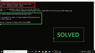 How to fix start script error when running npm start command | npm start error in express server - YouTube How To Fix Start Script Error When Running Npm Start Command | Npm Start Error In Express Server - Youtube