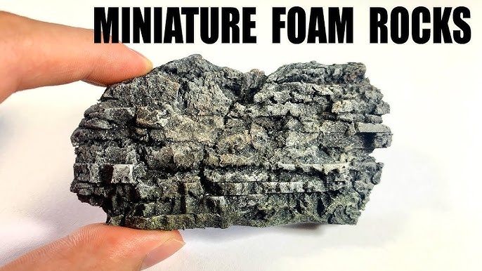 Easy to Make Lightweight Foam Rocks - Kathy Millatt Modelling