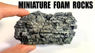 How to Carve and Paint Miniature Rocks From Styrofoam