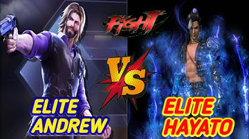 Elite Hayato VS Elite Andrew | BEST CHARACTER IN FREE FIRE | Elite Hayato vs Andrew ability test !!