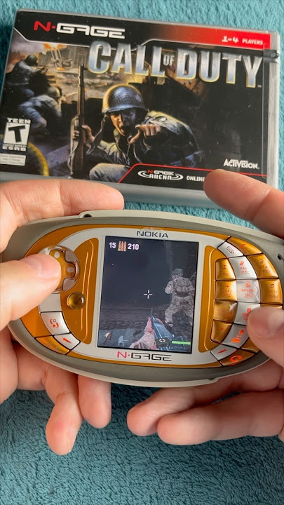 Call of Duty on Nokia N-GAGE QD from 2003 #nokia #ngage