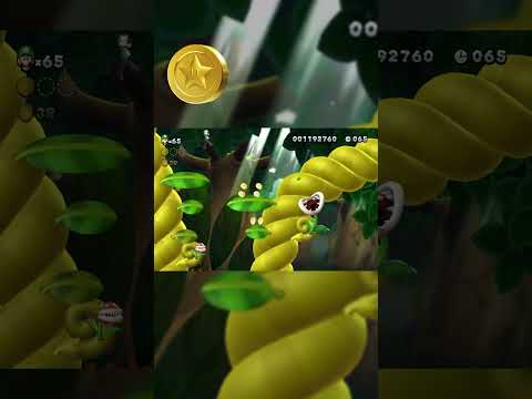 Sparkling Waters Secret Level ? Beanstalk Jungle ? New Super Luigi U #shorts
