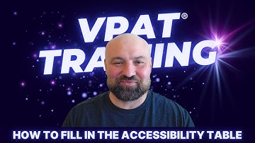 Accessible.org VPAT® Training: How to Fill in the Accessibility Table? (8 of 8)
