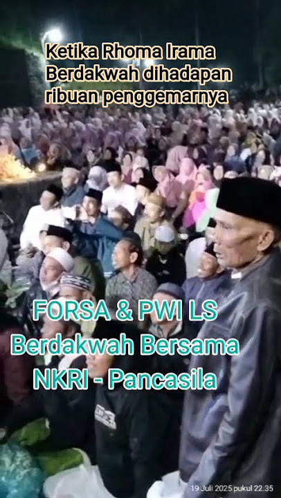 Ribuan penggemar Rhoma Irama membludak di Malang #rhomairama #forsaindonesia #malang #forsa #rhoma