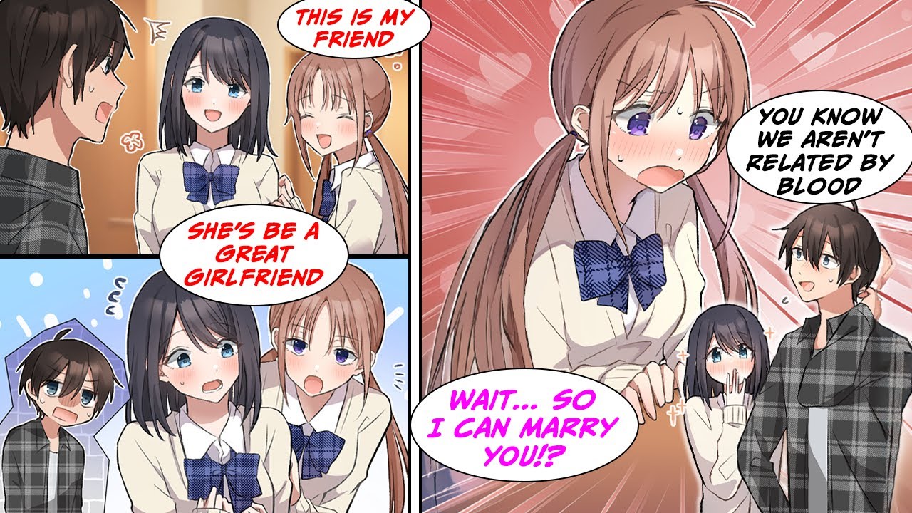 [Manga Dub] My sister tries to set me up with her friend until she finds out that we aren't blood...