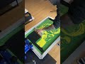 Screen printing a grungy T-shirt 😤 #clothing  #fashion  #style