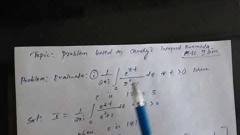 Problems  on cauchy