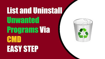 How to Get a List of Installed Programs and Uninstall UNWANTED programs using CMD in Windows 11.
